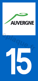 Logo plaque Auvergne 15