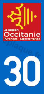 Logo plaque Occitanie 30