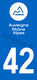Logo plaque Auvergne-Rhône-Alpes 42