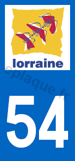 Logo plaque Lorraine 54
