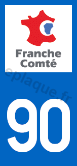 Logo plaque Franche Comté 90