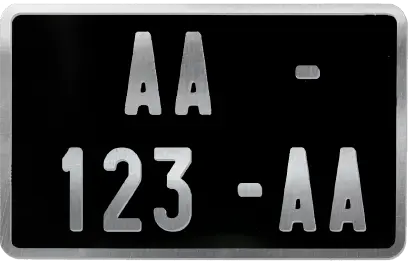 Plaque moto collection
