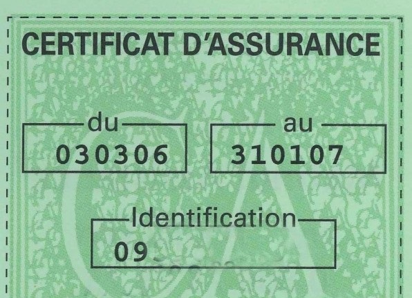 certificat d assurance auto papillon vert assurance voiture moto