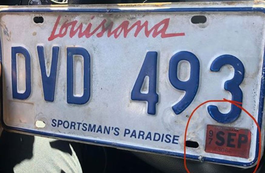 En Louisiane Cet Homme Est Arretee Pour Plaque Expiree Depuis 20 Ans